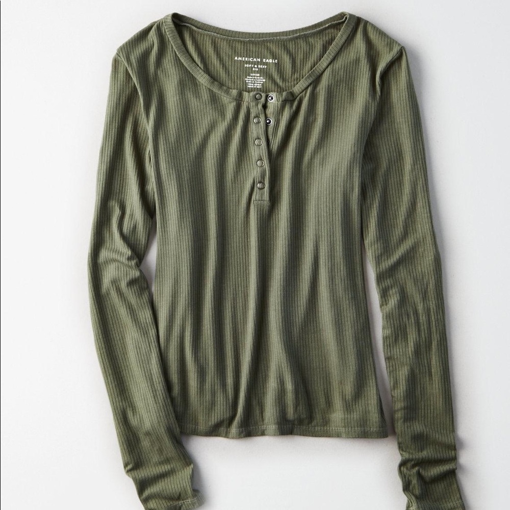 Green Striped Top